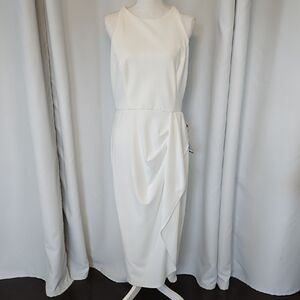 Betsy & Adam Ivory Midi Dress